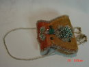 Antique Native American Indian Iroquois Beaded Box Cylinder Purse