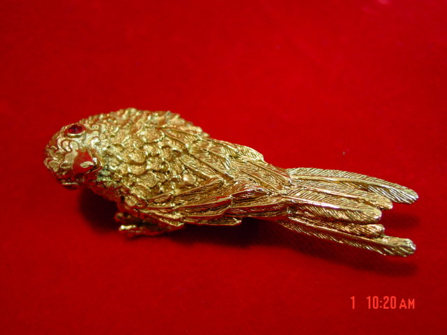 Erwin Pearl Gold Classic Bird Pin Brooch