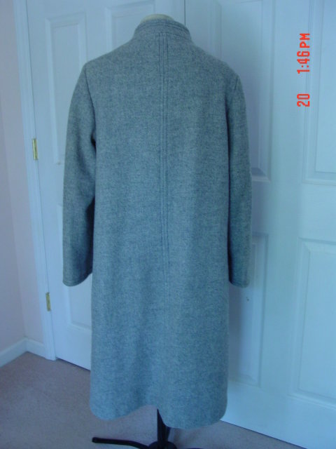 Ladies Gray Grey Wool Coat Made in England