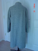 Ladies Gray Grey Wool Coat Made in England