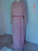 Old Rose Chiffon Evening Gown Dress by Miss Elliette