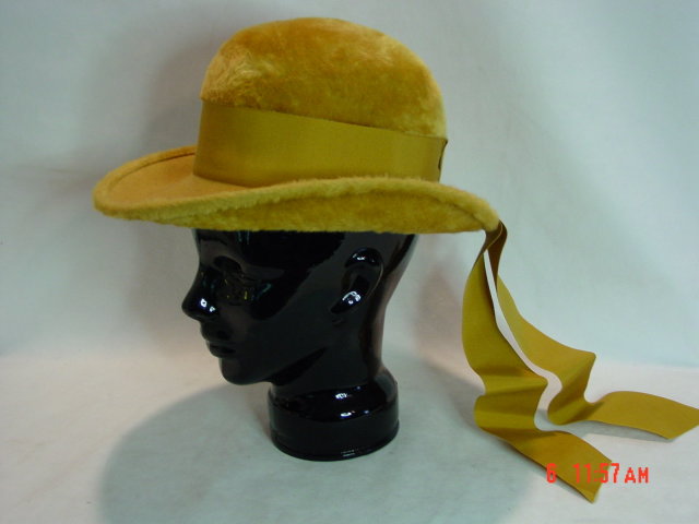Gold Felt Betmar Ladies Hat