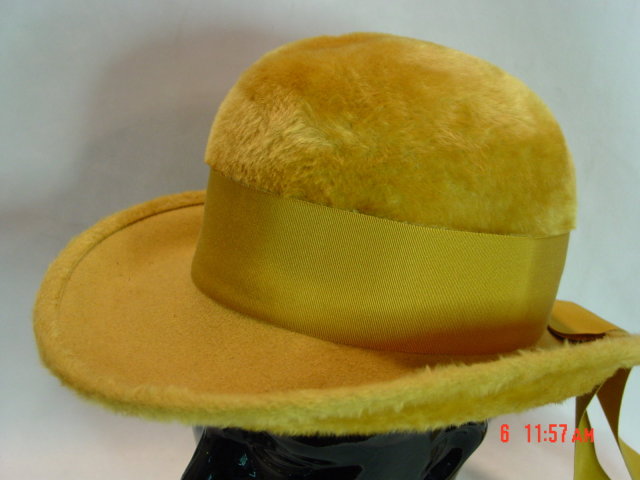 Gold Felt Betmar Ladies Hat
