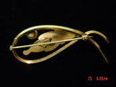 Gold Filled Faux Pearl Van Dell Pin