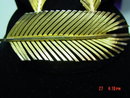 Goldtone Giovanni Fern Leaf Brooch Pin & Clip Earrings
