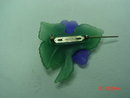 Avon Plastic Molded Violets Brooch Pin