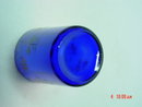 RARE Antique Victorian Cobalt Blue Enamel Painted Lemonade or Water Glass Tumbler