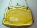 Vintage Gold Seed Bead Purse Evening Bag by Debbie of John Wind Imports
