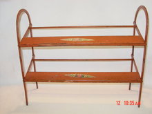 Antique Metal Store Shoe Display Rack