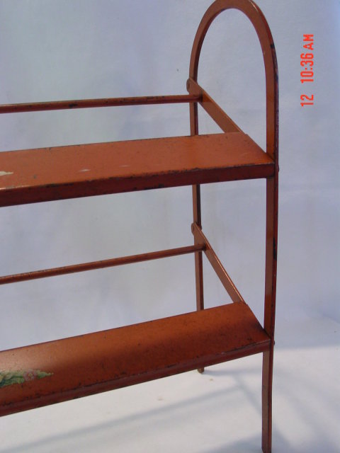 Antique Metal Store Shoe Display Rack