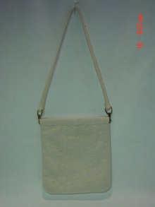 Vintage White Beaded Laura USA Hong Kong Purse