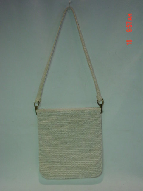 Vintage White Beaded Laura USA Hong Kong Purse