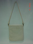 Vintage White Beaded Laura USA Hong Kong Purse