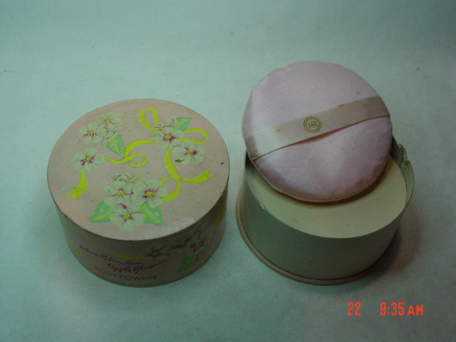 Vintage Helena Rubinstein Apple Blossom Body Powder Container