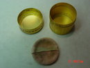 Vintage Brass Colored Daggett and Ramsdell Face Powder Tin Container