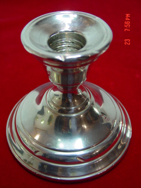 Pair of International Silver Berkeley Sterling Console Candleholders