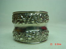 Beautiful Sterling Silver Repousse Napkin Ring