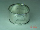 Sterling Silver Manufacturing Co. (SSMC) Engraved Napkin Ring