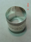 Ornate Engraved Silverplate Napkin Ring