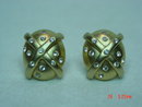 Erwin Pearl Goldtone Clip Earrings