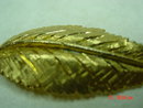 BSK Goldtone Leaf Brooch