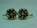Marino Gold Flower Screwback Earrings