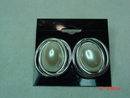 Richelieu Silvertone Faux Pearl Pierced Earrings