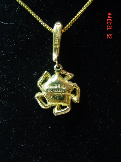 Richelieu Goldtone Faux Pearl Pendant