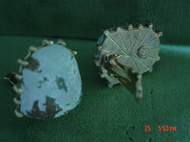 Marvella Stone Nugget Clip Earrings