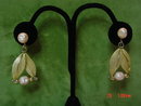 Coro Pink Bead Dangling Clip Earrings