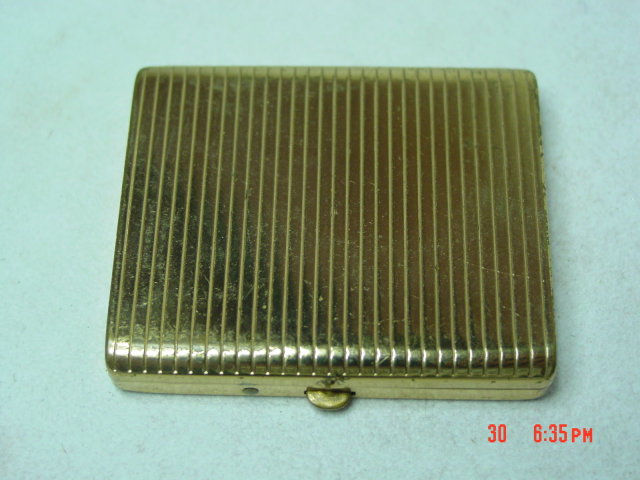 Vintage Gold Powder Compact
