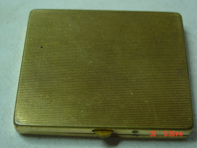 Vintage Gold Powder Compact
