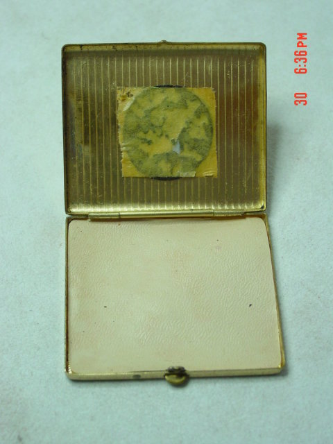 Vintage Gold Powder Compact