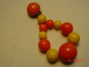 Yellow & Orange Bead Clip Earrings