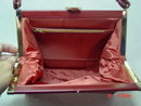 Red Vinyl Stylemark by Mutterperl Handbag Purse