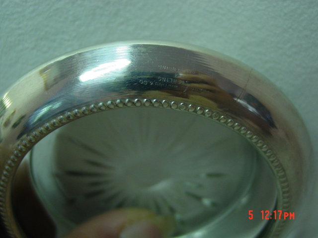 Sterling Silver Coaster by Frank M. Whiting & Co.
