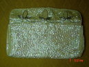 La Regale Off White Sequin Evening Bag Clutch