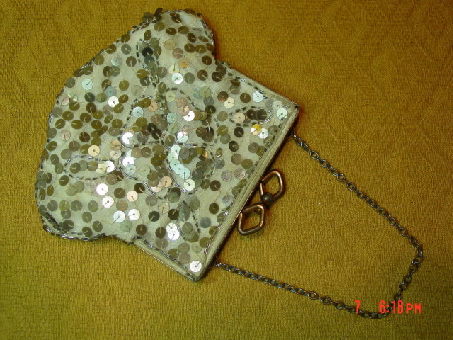 Antique Sequin Evening Bag Purse