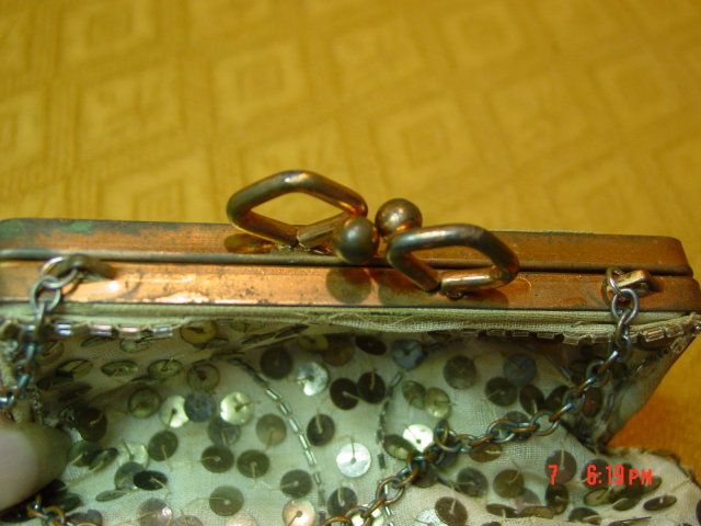 Antique Sequin Evening Bag Purse