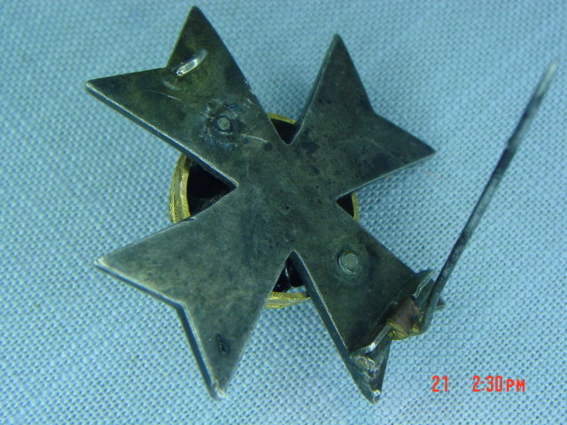 Antique Formee Banchee Rhodian Maltese Cross Brooch Pin