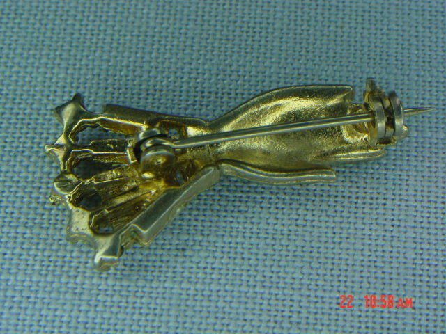 Rhinestone Victorian Hand Pin
