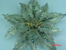 ORA Swarovski Rhinestone Masonic Shriners Rhodium Plated Flower Brooch Pin