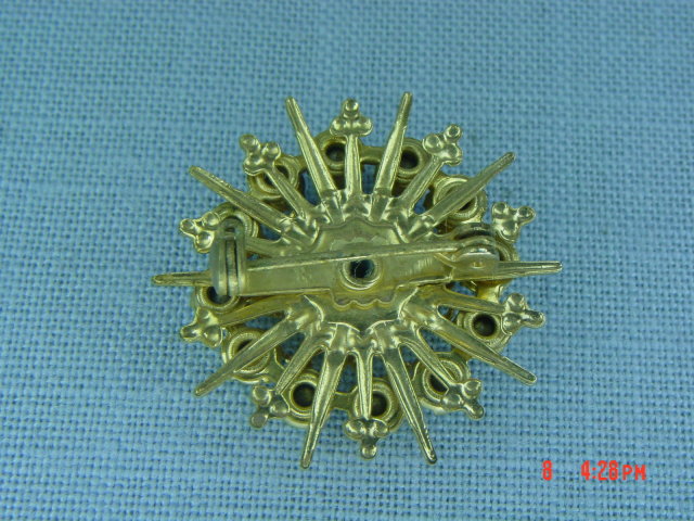 Vintage AB Rhinestone Shriner Pin