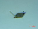Antique 10K Masonic Compass Square Pin