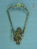 Antique Copper Child on Swing Pin