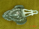 Antique Pot Metal Rhinestone Fur Dress Clip