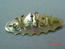 Vintage MOP Gold Wire Mother Pin