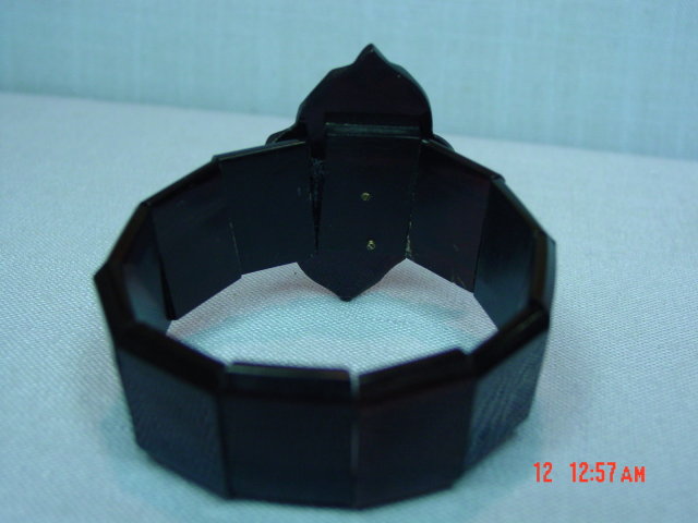 Dark Tortoise Rootbeer Celluloid Stretch Bracelet