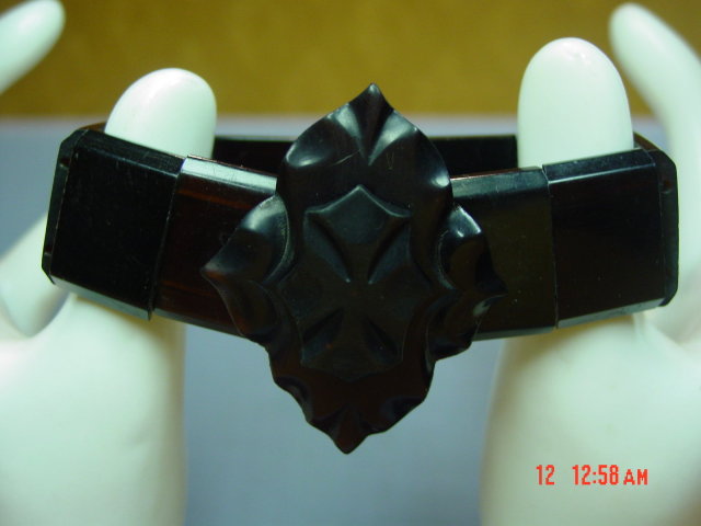 Dark Tortoise Rootbeer Celluloid Stretch Bracelet