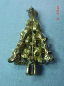 Vintage Faux Pearl Christmas Tree Pin